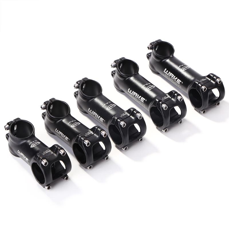 Potence de vélo wake 31.8mm tiges avant vtt, partie 70/80/90/100/110mm, potence de vélo en alliage d'aluminium, potence de guidon de vélo à 17 degrés