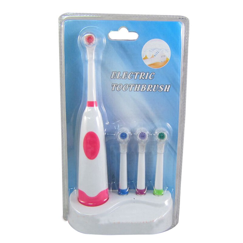 Brosse à dents électrique 4 pièces | Brosse à dents électrique de remplacement doux, brosse électrique à tête rotative pour l'hygiène buccale familiale: 1