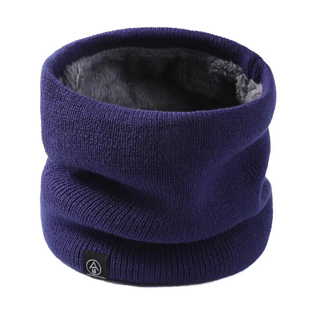 Écharpe en fausse fourrure tricotée unisexe, foulard épais, doux, à boucle circulaire, pour femme et homme, randonnée, cyclisme, escalade, cache-cou, hiver: B6