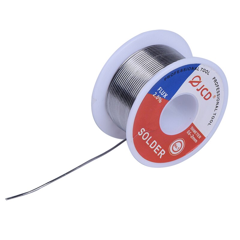 JCD 6pcs 100g Tin Lead Solder Wire Sn63/Pb37 Alloy Soldering Wire with Rosin Core for Electrical Soldering DIY Work