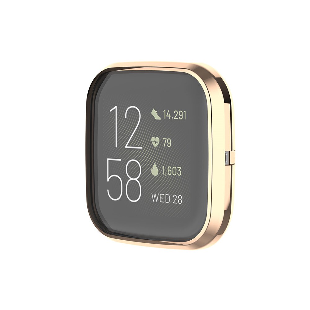 Plating Cover Voor Fitbit Versa 2 Band Case360 Graden Bescherming Voor Fitbit Versa/Versa2 Horloge Accessoires Scherm Beschermhoes