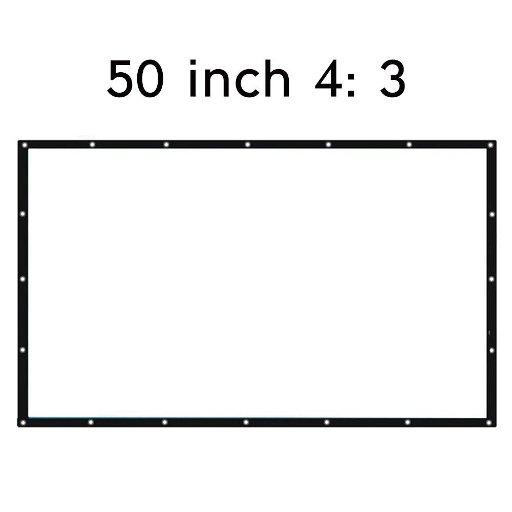 Projection Screen Movie Curtain Practical Portable Polyester Waterproof Room Moisture Proof Movie Cloth Home Shade Sail Shelter: Style 2