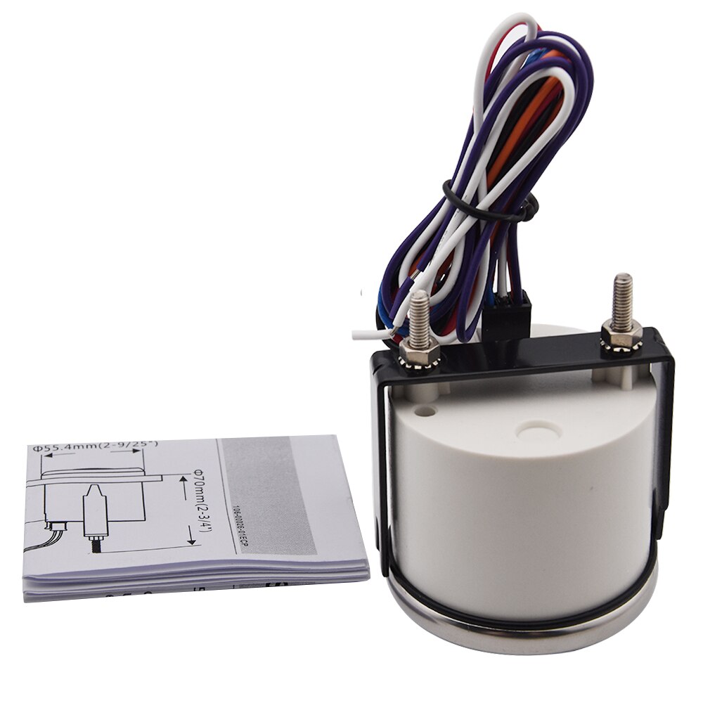 Medidor de alarma para coche y barco, medidor de temperatura del agua, voltaje, presión de aceite, control de motor, 4 indicador de alarma LED, indicador de temperatura de agua