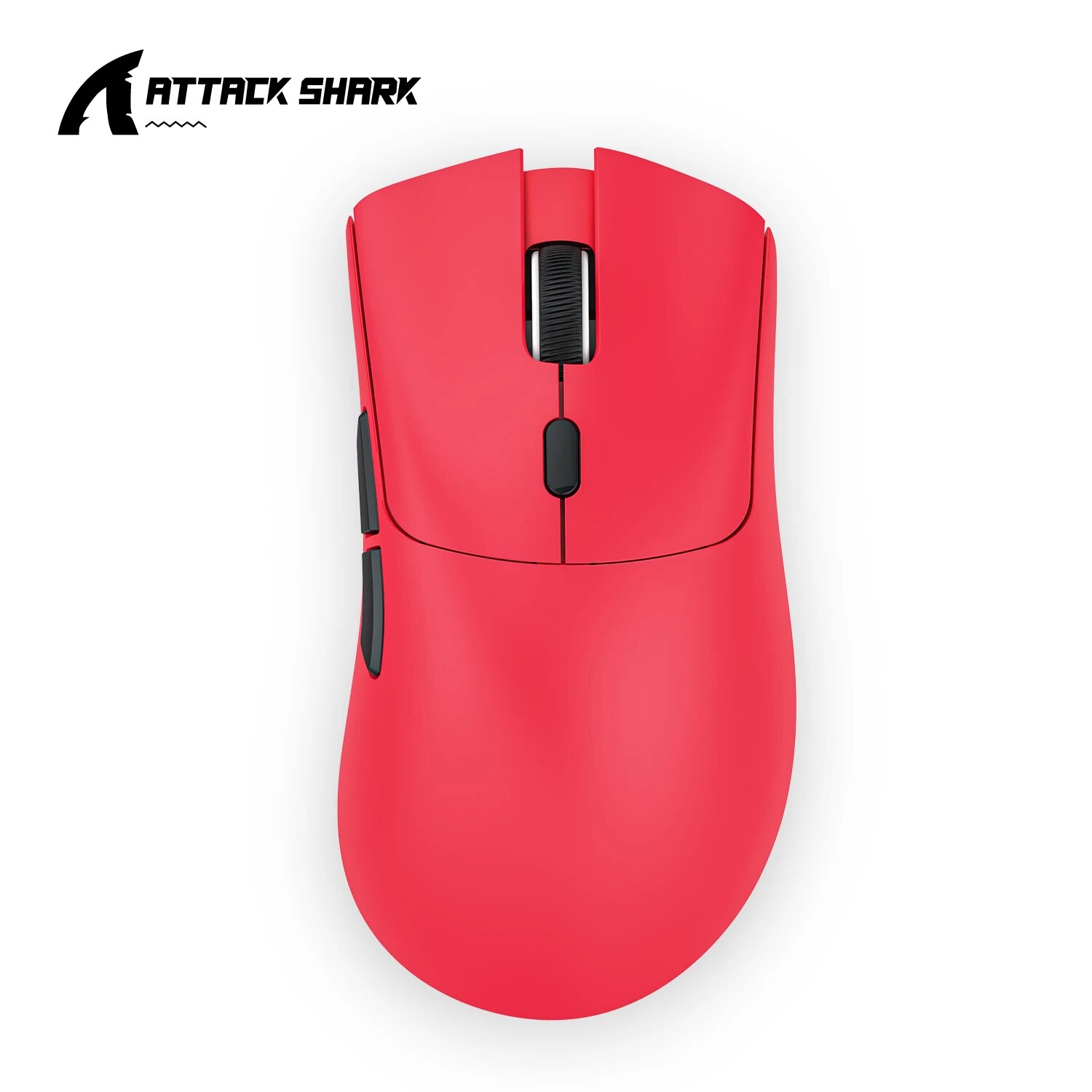 R1 Superlight Mouse Bluetooth 2.4G Bezprzewodowa mysz do gier PixArt PAW3311 Czujnik do gier 6 regulowanych DPI do gier biurowych: Czerwony