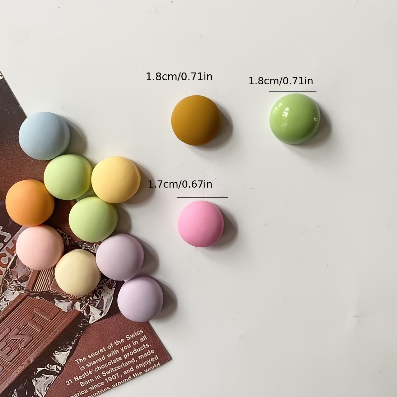 Juego de imanes redondos para refrigerador, acabado esmerilado para pizarra blanca, tableros magnéticos y imanes multifunción para exhibiciones fotográficas, 10 Uds.