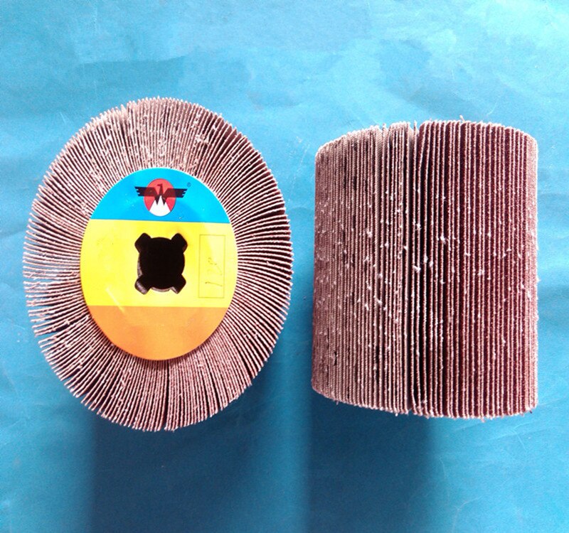 Roue de polissage Abrasive en Fiber de tambour, pour polissage en acier inoxydable, 120mm X 100mm