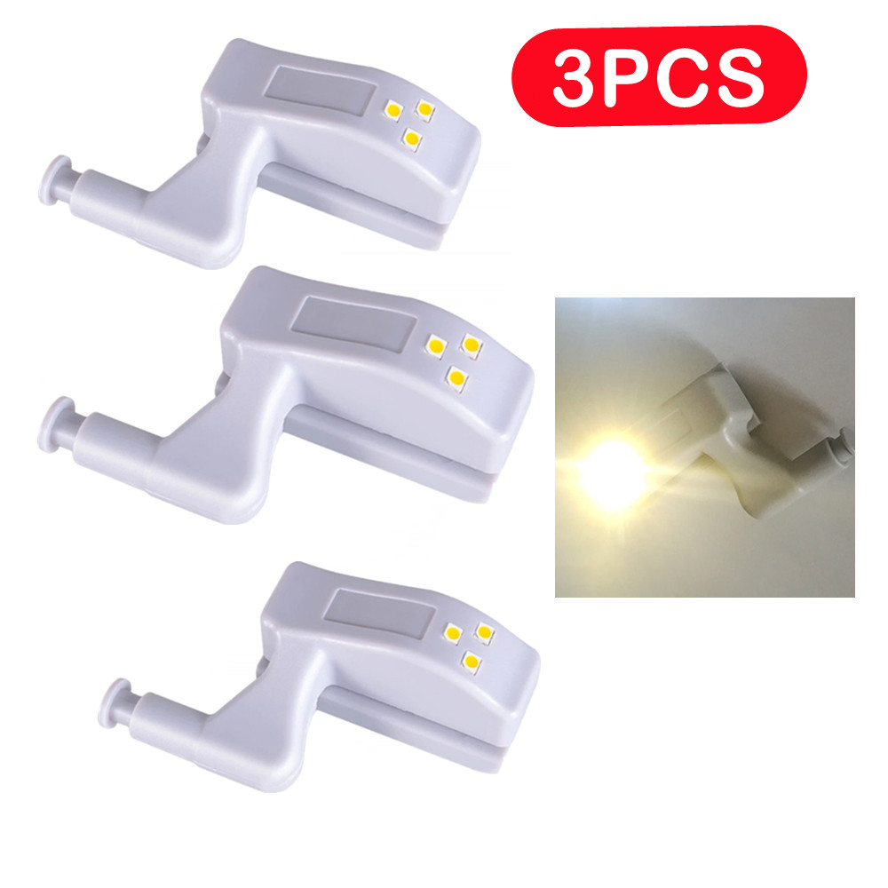 3/ st led-lampa under skåp, universal, garderobslampa, sensor, led, armario, innergångjärnslampa för skåp, garderob, kök: Ljusgrön