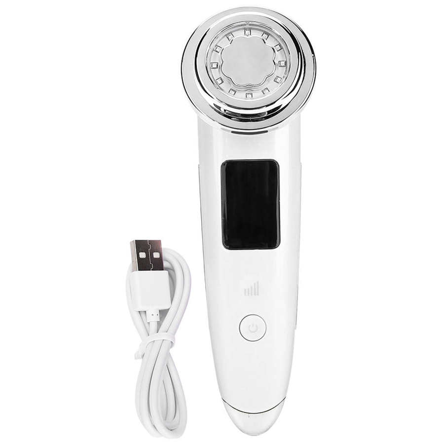 Vibration Face Lifting Tightening Face Care Machine 5 Gears Photon Light Therapy Machine: White