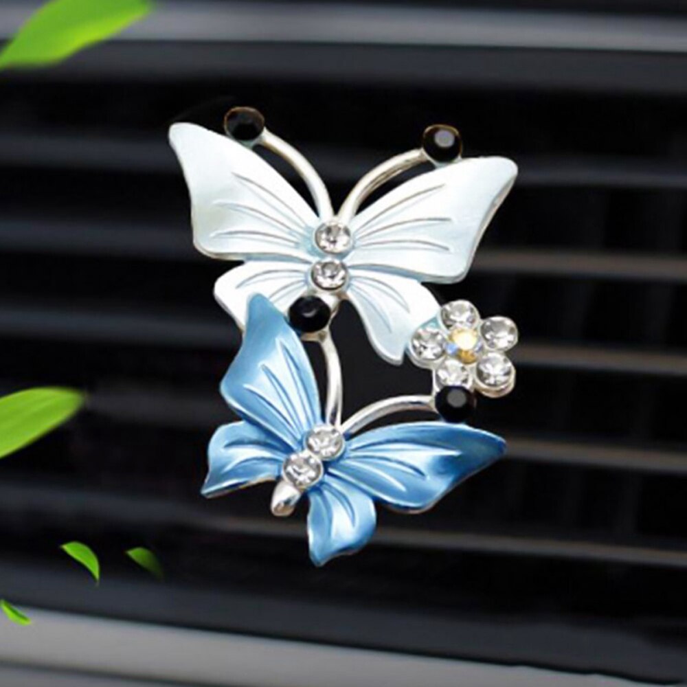 Butterfly Air Freshener Clip Car Perfume Decoration Fragrance Natural Smell Auto Accessories Air Conditioner Outlet Vent Clip
