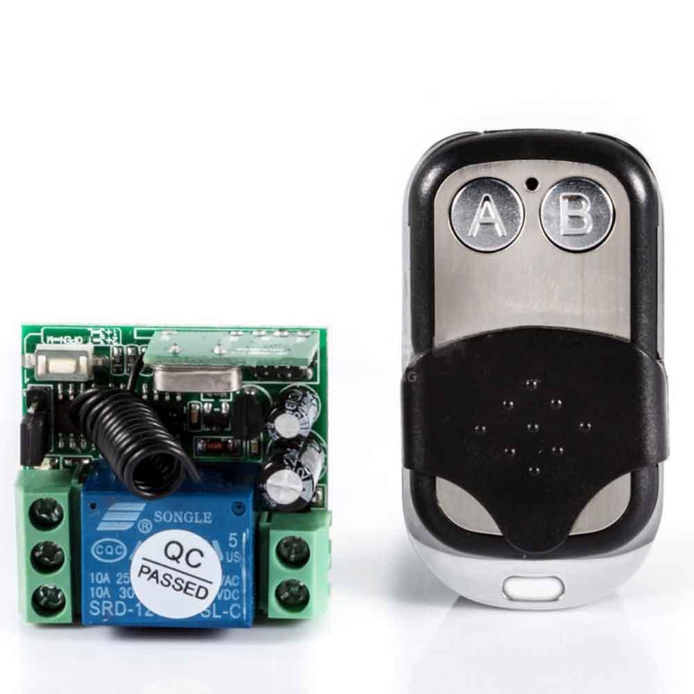Universal Wireless Remote Control Switch DC12V 10A 433MHz Telecomando Transmitter with Receiver 433mhz remote control
