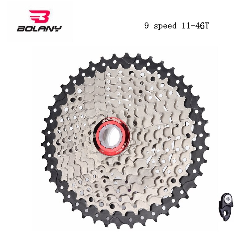 Bolany fietscassette 9 10 11 speed mtb fiets freewheel 11-40t/11-42t / 11-46t / 11-50t / 11-52t voor alivio / deore / slx / xt: 9s 11-46t
