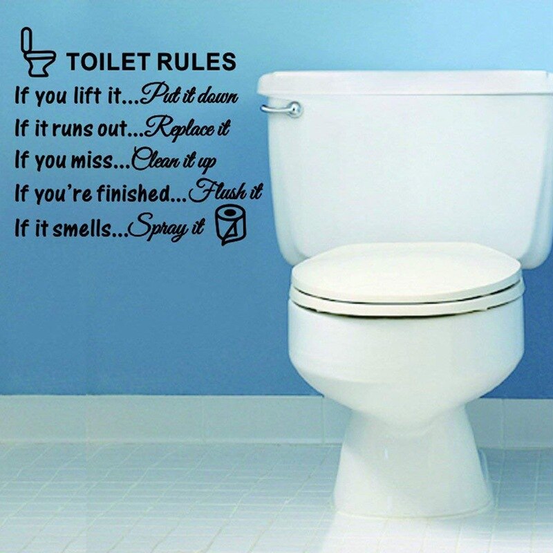 Diy vægklistermærker boligindretning engelske ordsprog vægklistermærke wc toilet vægoverføringsbilleder europa amerika, hvis rygter vægstickers