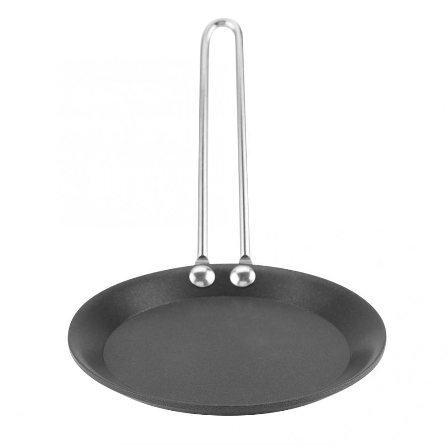 Cute Frying Pan Poached Egg Model Household Skillet Small Wok Kitchen Cooker Mini: Steel Handle