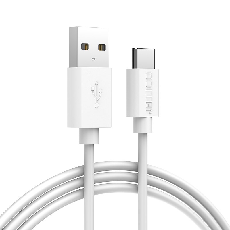 Jellico type C kabel usb snel opladen kabel GEEN LED Charger Data 2.0 Snel Opladen voor MacBook Pro Redmi Note8 pro Charger Kabel: 100CM