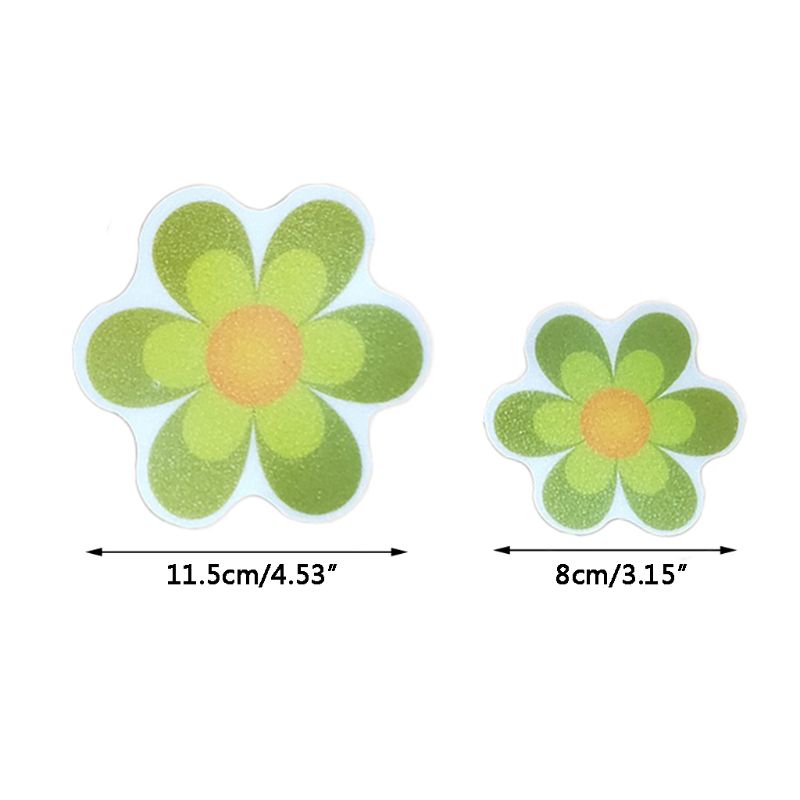 10 stk/sett anti-skli matte blomster badekar klistremerker sikkerhetsgulv bad dusj dekorere