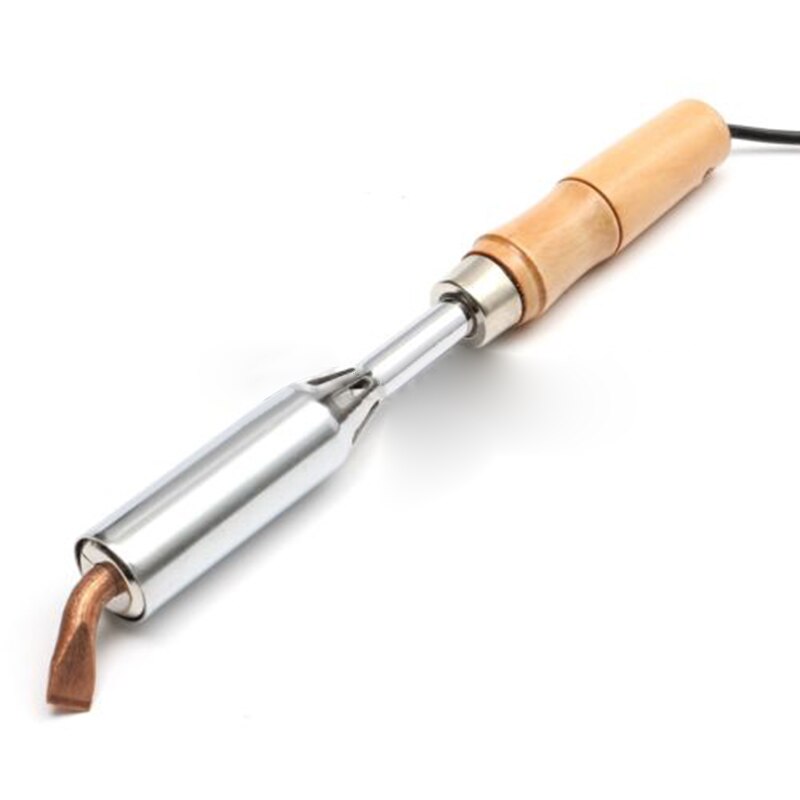 Soldeerbout Zware Lassen Elektronische Koperen Beitel Hout Handvat 100/150/200/300W Voor Elektronische onderhoud