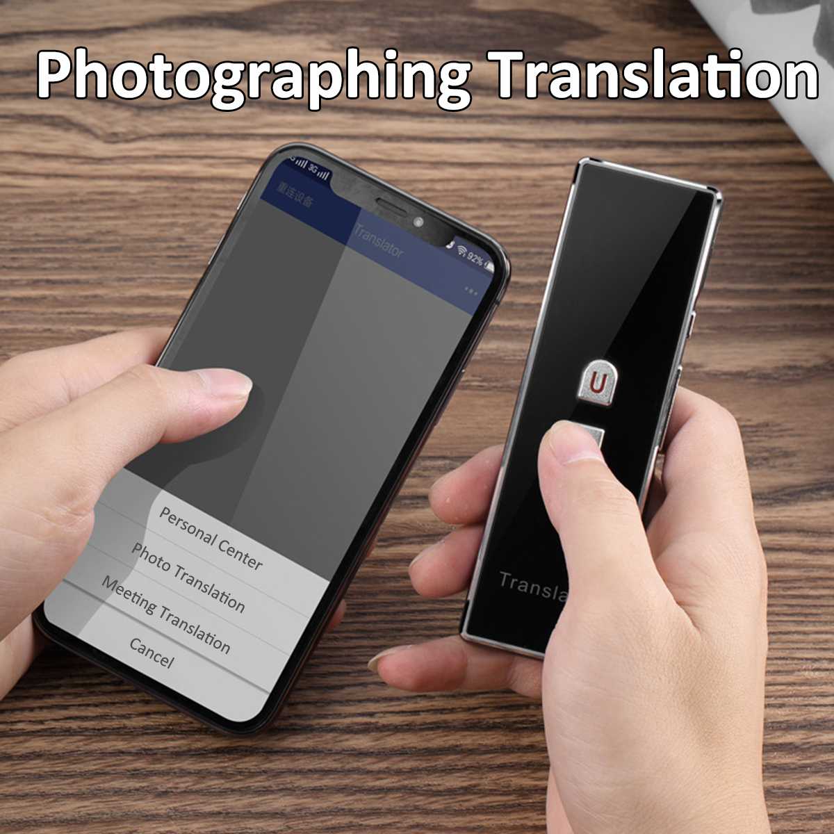 T8 Portable Mini Wireless Smart Translator 40 Languages Two-Way Multi-Language Real Time Instant Voice bluetooth Translator APP