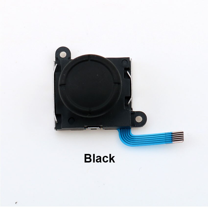 Chenghaoran 3d analog joystick tommelpinne grep cap knapp modul kontroll reservedel for nintendo switch ns controller: Svart
