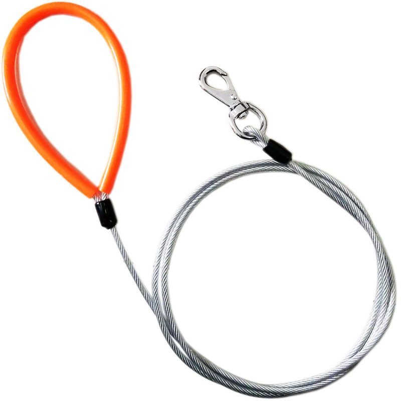 Correa de alambre antimordedura para perro, cadena de plomo de acero inoxidable para mascotas, correas de tracción para perros pequeños, medianos y grandes