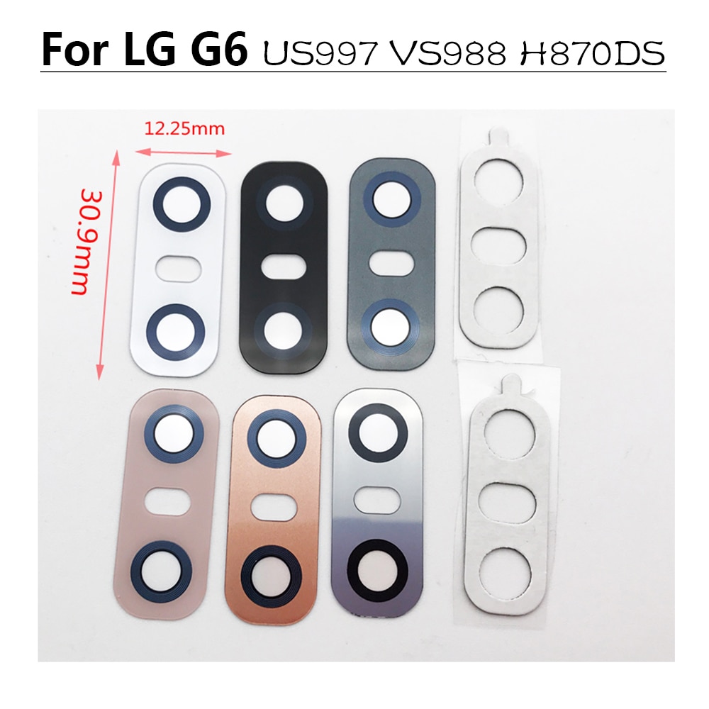 Original Zurück Kamera Glas Für LG G6 uns997 VS988 H870DS K51 K62 Plus Hinten Kamera Glas Objektiv Mit Aufkleber Kleber ahesive