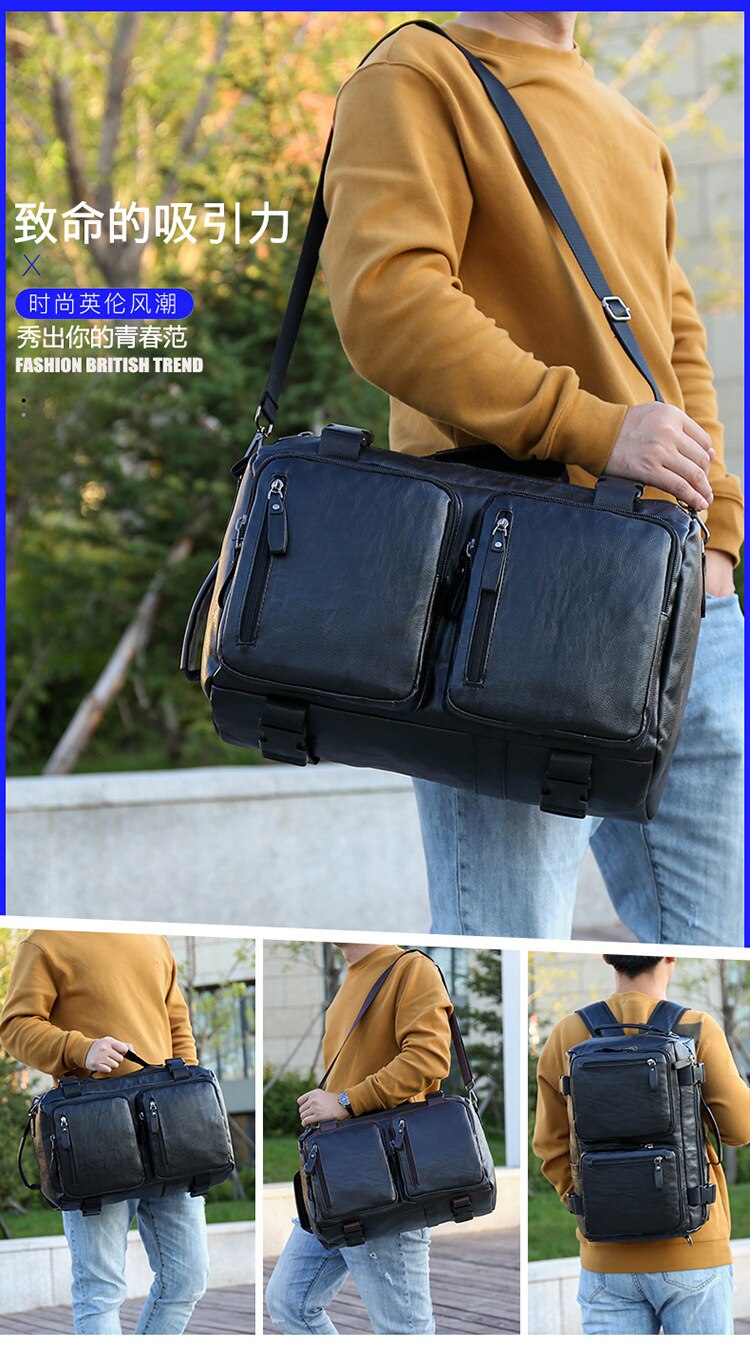 Moda borse da viaggio impermeabili borsa da uomo Fitness borsa a tracolla in pelle Business borsa da viaggio grande borsa da viaggio borsa a tracolla sac
