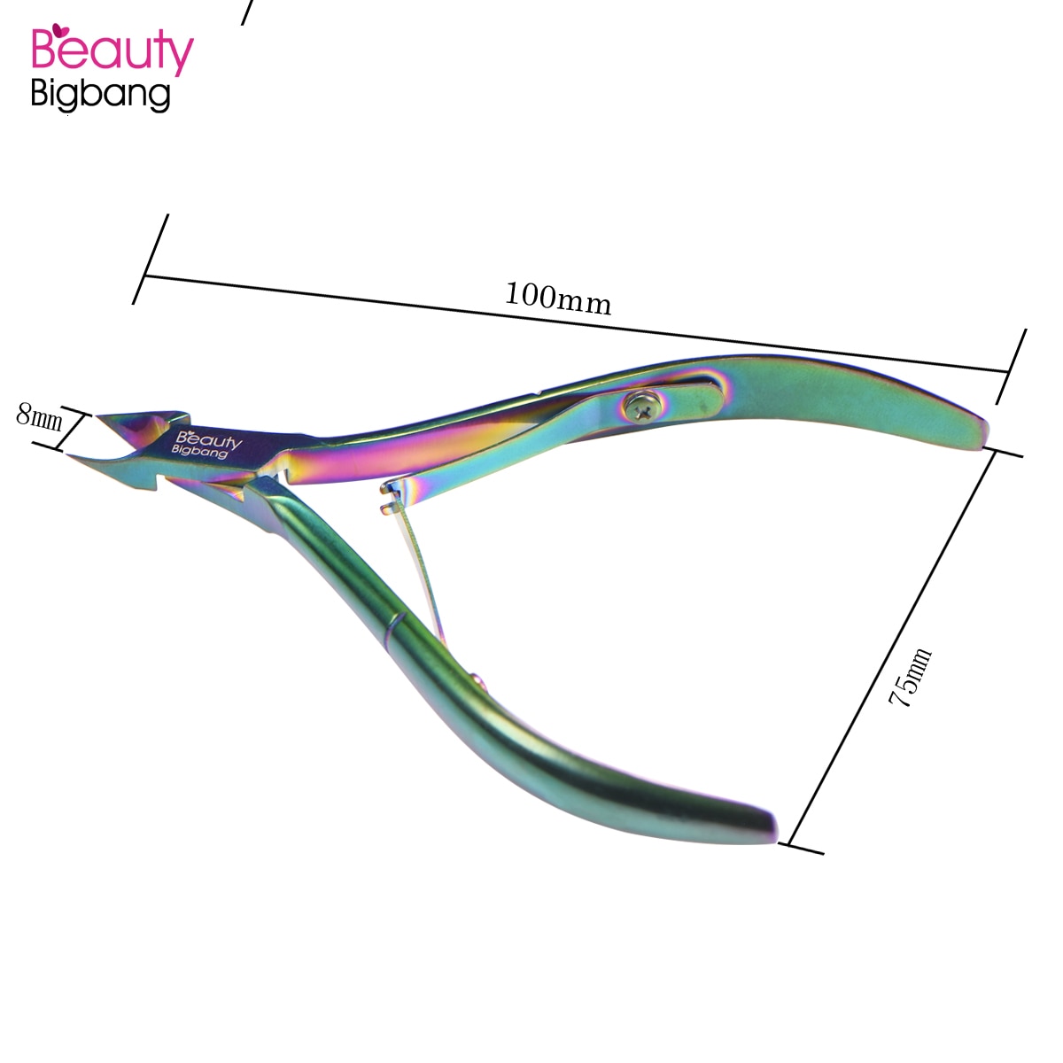 Beautybigbang Stainless Steel Manicure Nail Kit Set 3 PCS Cuticle Pusher Remover Scissors Manicura Tool Nail Art Set