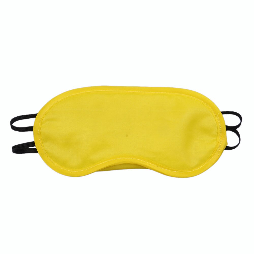 10pcs Soft Sleep Eye Patch Blackout Glasses Fatigue Mitigation Nerve Breathable Cool Travel Sleep Rest Aid Eye Mask Portable: Yellow