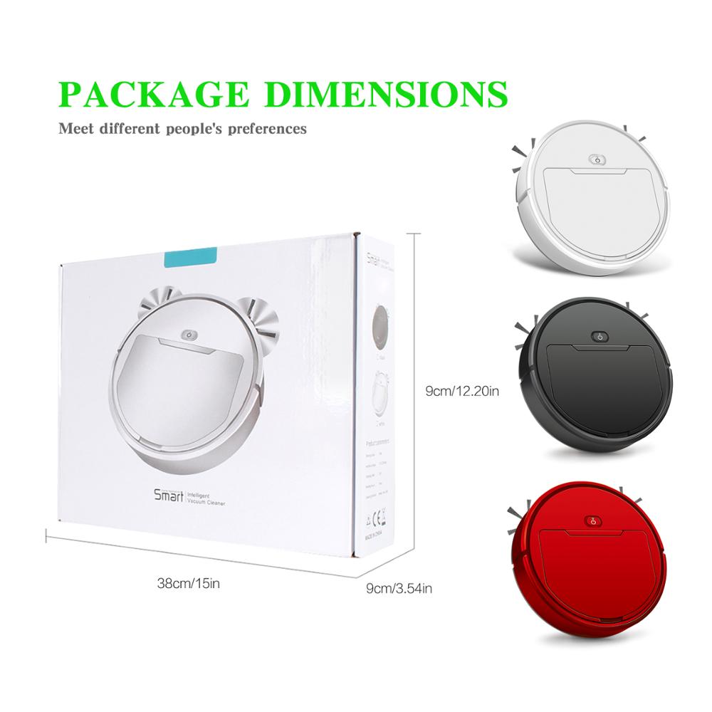 Robot aspirador multifuncional para el hogar, potente succión, limpiador inteligente, carga usb, práctico robot de barrido automático, húmedo