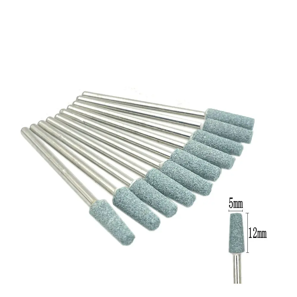 10pcs/set Dental Stone Grinder Polisher Burs 2.35mm Shank For Contouring Shaping Porcelain Dental Rotary Stone Polisher