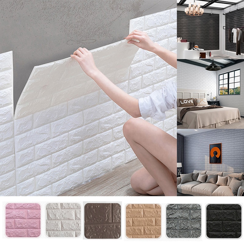 3d muurstickers imitatie baksteen slaapkamer decor waterdicht zelfklevend behang voor woonkamer keuken tv achtergrond decor
