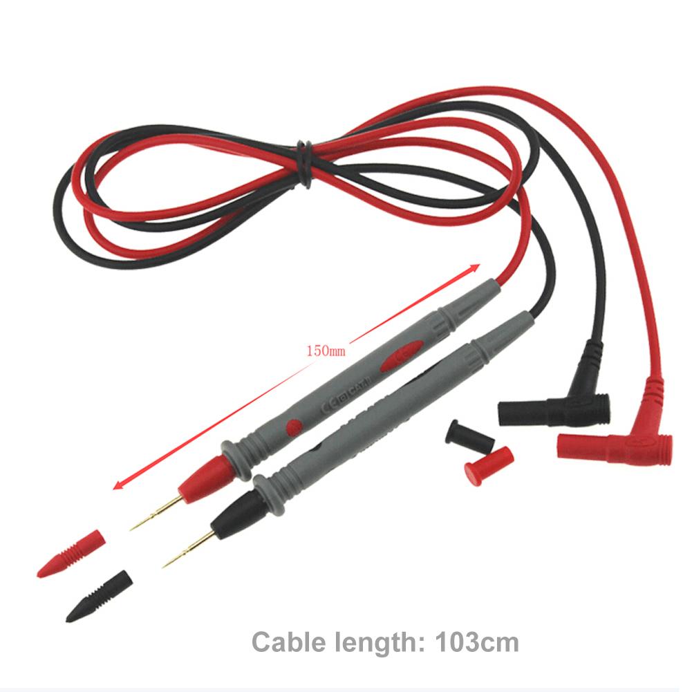 1 Pair Universal Probe Test Leads Pin for Digital Multimeter Needle Tip Meter Multi Meter Tester Lead Probe Wire Pen Cable 20A
