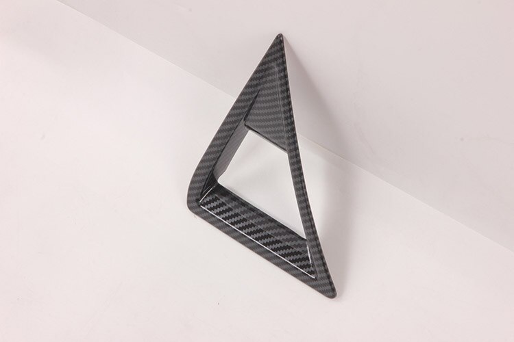 Voor Toepassing Op Ford Quanshun/Transit-Abs Carbon Fiber Grain Center Controle Driehoek Trim