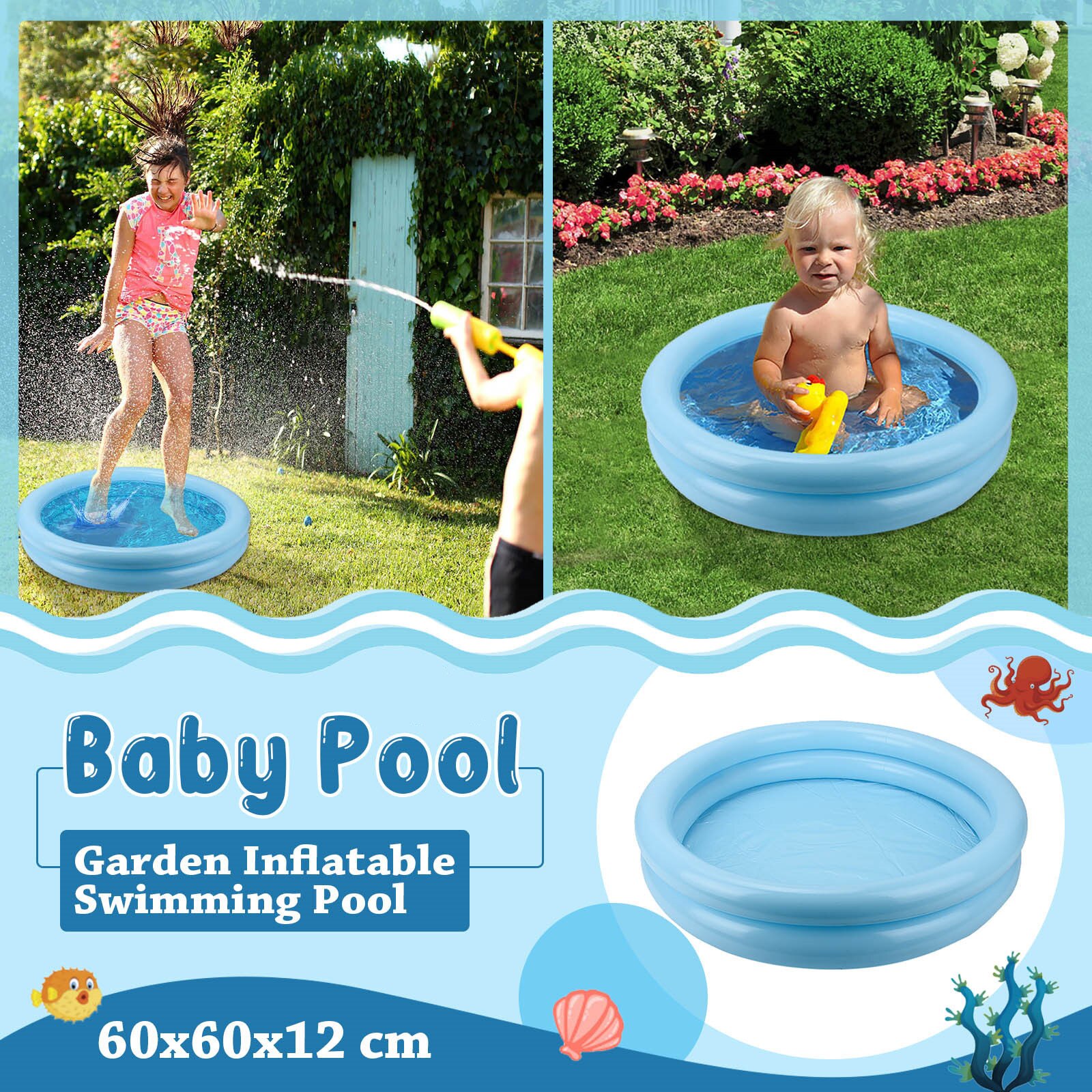 Zomer Baby Opblaasbaar Zwembad Kinderen Ronde Wastafel Bad Draagbare Kids Outdoors Sport Play Speelgoed #30