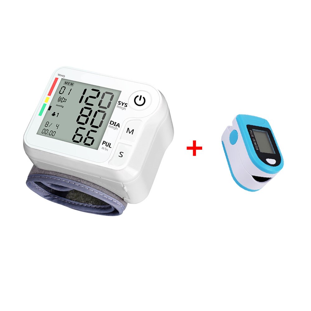 Blood Oxygen Monitor Pulsoxymeter Zuurstofverzadiging Monitor Arm Bloeddrukmeter Bp Bloeddrukmeter Tonometer: 1 Set without box