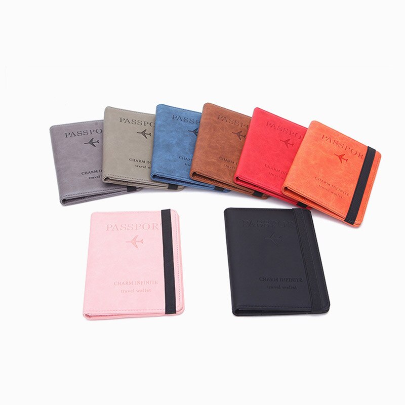 Rfid Vintage Zaken Passport Covers Holder Multifunctionele Id Bank Card Portefeuilles Vrouwen Mannen Credit Kaarthouder Case Reizen Portemonnee