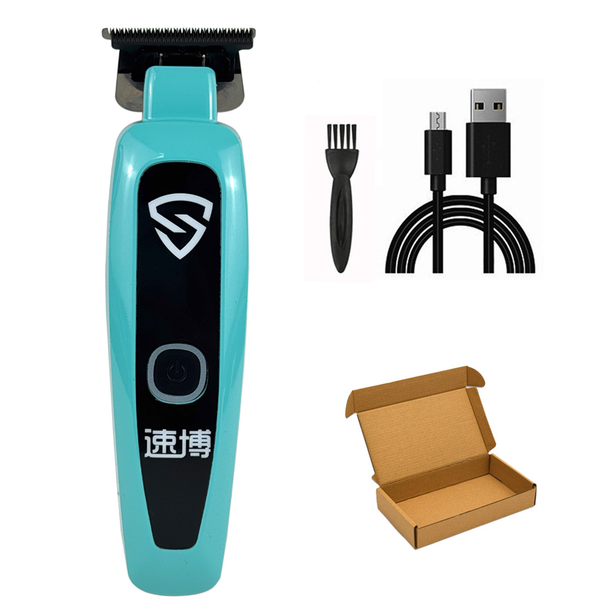 Brdclip x5 7200rpm aparador de cabelo profissional dlc lâmina de squama máquina de acabamento de cabelo detalhe clipper para homem barbearia: ROXO