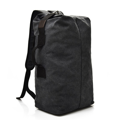 Rucksack mit großem fassungsvermögen, herren-reiserucksack, bergsteigerrucksack, gepäck für männer, canvas-beuteltasche, schultertasche für jungen, herrenrucksäcke: Schwarz