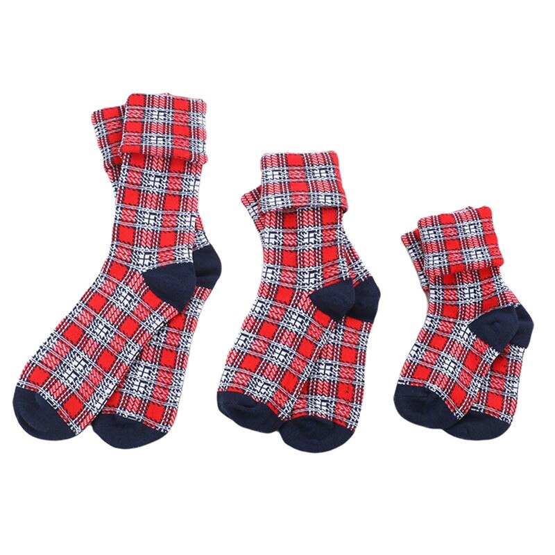 Family Matching Parent-Child Christmas Socks Cotton Winter Autumn Baby Girls Boys Kids Xmas Socks Chaussette