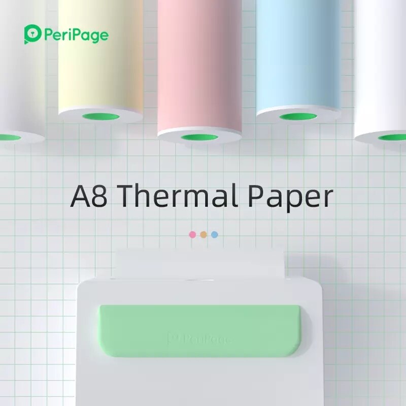 Rouleau De Papier Thermique Autocollant 57x30mm - Rose, Pour Imprimantes MEMOBIRD, PAPERANG