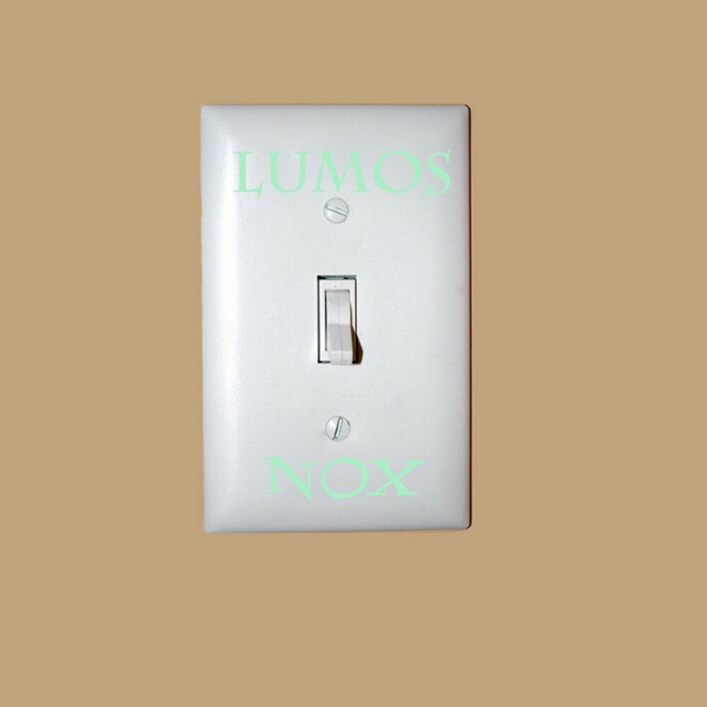 1Pcs Grappige Glow In The Dark Lumos Nox Muur Lichtschakelaar Behang