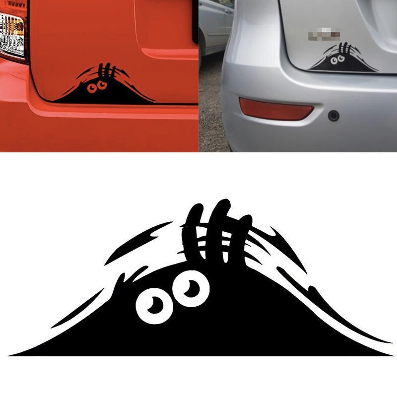 Funny Peeking Monster Auto Car Walls Windows Sticker Car Styling Accessories Reflective Waterproof Graphic Vinyl Car Decals