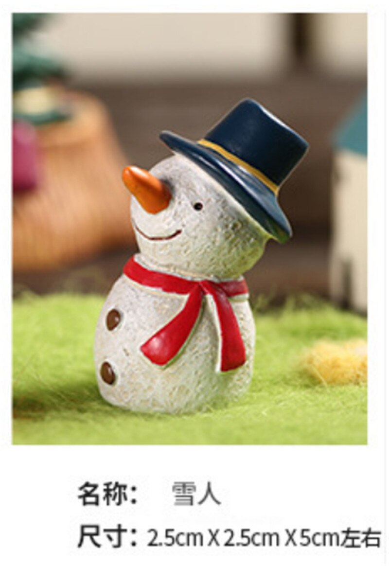 1pc akvaariokoristeet akvaariokoristeet hartsi joulukoristeet käsityöt lumiukko peura joulupukki eläinhahmo: 002