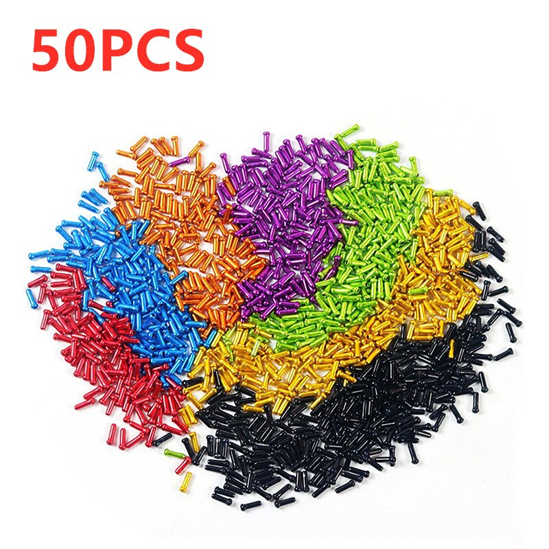 50 Stks/set Fiets Brake Shifter Inner Cable End Caps Kabel Tips Draad End Cap Fit Brake Shift Innerlijke Kabel caps