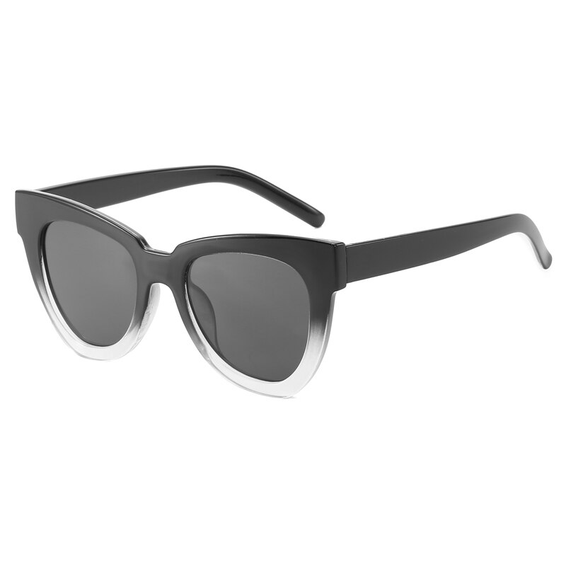 Cat eye hiking solbriller kvinder vintage rosa guld spejl farve linse klassisk legeret køre solbriller dame briller: 11-kd97012-c5