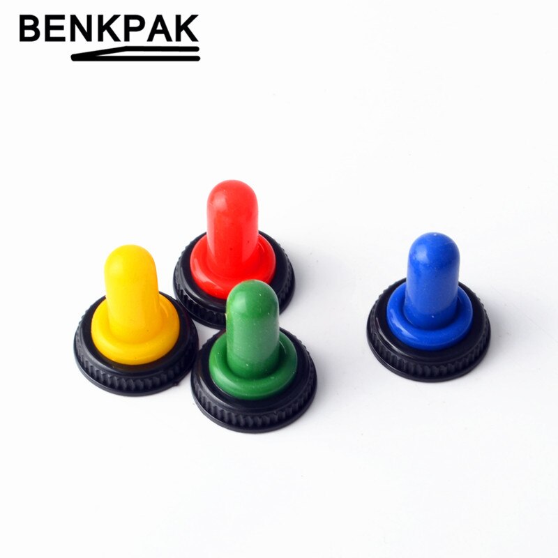 12mm toggle switch boot green red yellow blue water proof cover