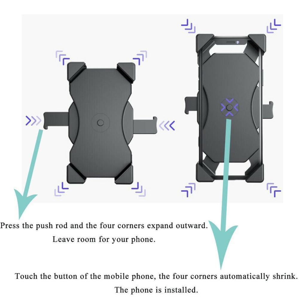 Universal MTB Bike Bicycle Handlebar Cell Phone GPS Mobile Mount Motorcycle Holder Phone Racks Suit P8J6
