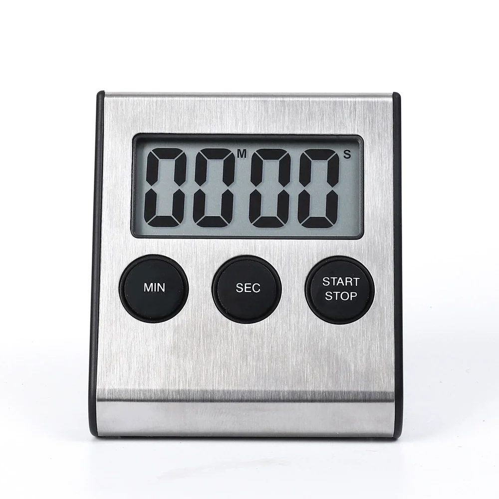 LCD Digital Kitchen Countdown Timer Stopwatch Alarm Clock Kitchen Timer Practical Cooking Alarm Clock Standing Timer: Default Title