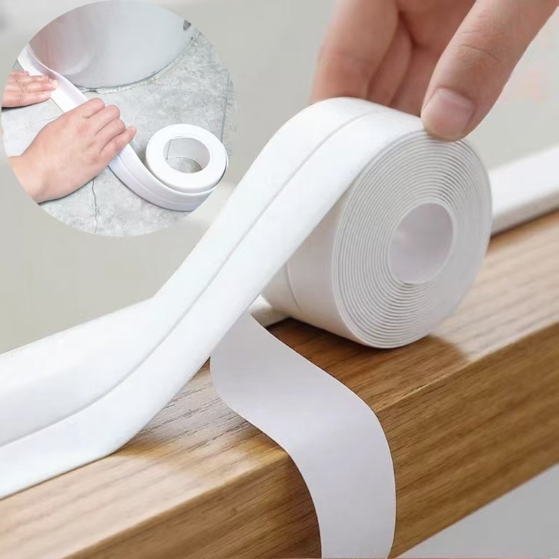 1/2/3,2 m wasserdichte Badezimmer-Wandaufkleber, Dichtungsstreifen, PVC-Klebeband, Dichtungsstreifen für Waschbecken, Küchen- und Badezimmerzubehör