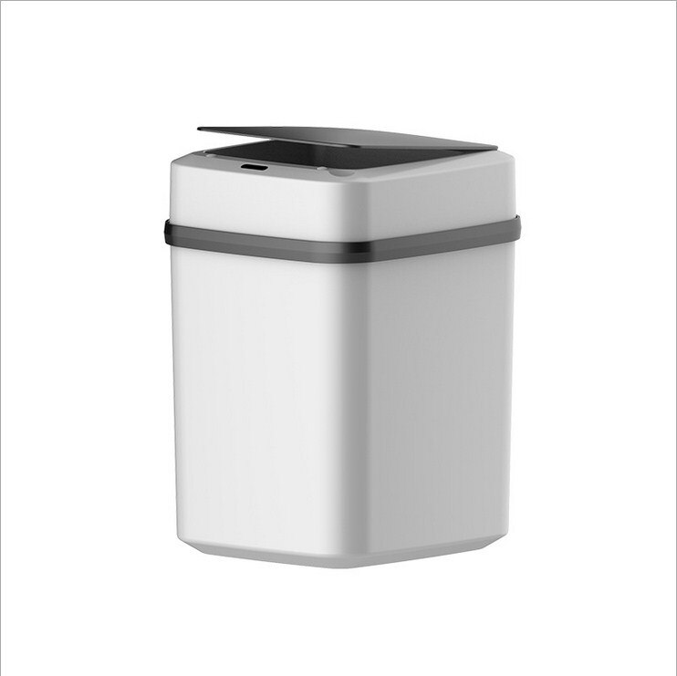 10L Automatic Smart Auto Sensor Dustbin Trash Can Waste Bin Kitchen Garbage: Black