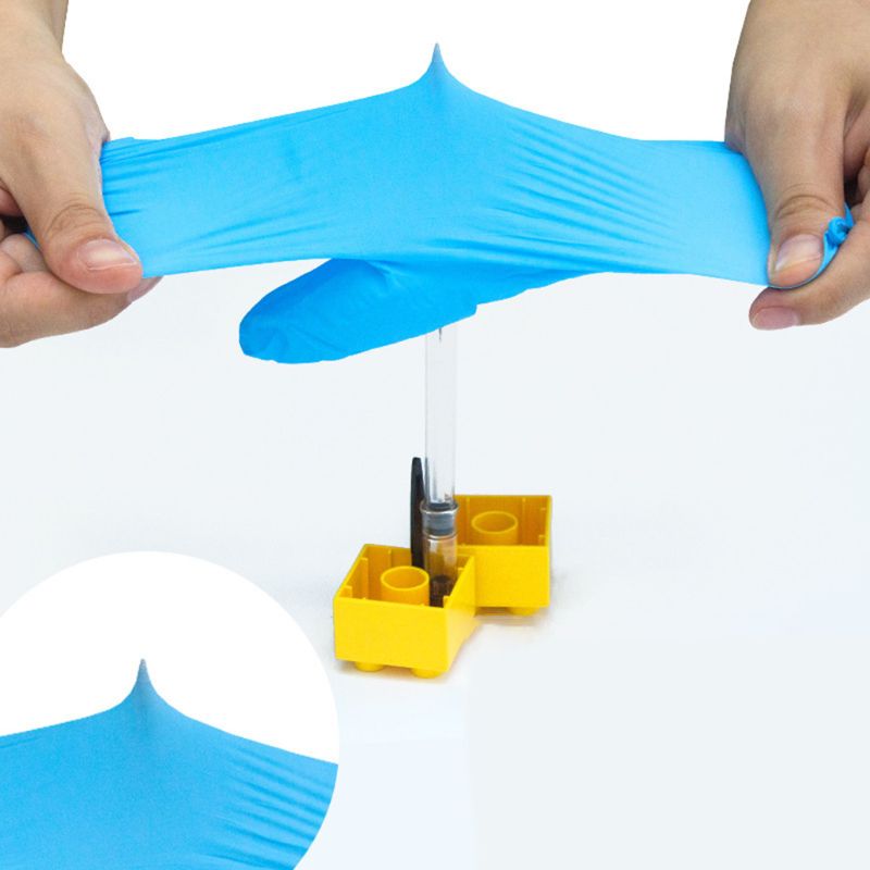 20pcs Children Nitrile Gloves Rip Resistant Disposable Gloves Safety Gloves M76C